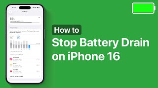 How to Stop Battery Drain on iPhone 16 | Improve Battery Life