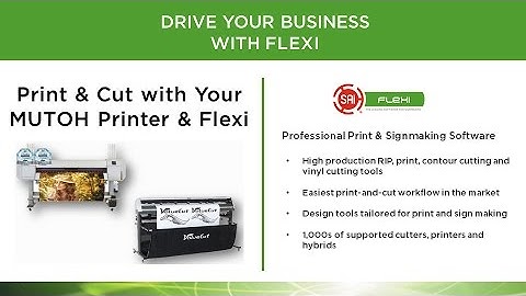 Print and Cut with a MUTOH Printer and Flexi