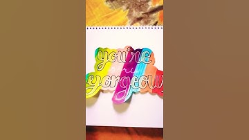 Lettering using chisel tip Graphic Marker? #Lettering - 01 *No Sound