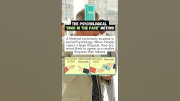 The Door in the Face Method in Psychology improves Negotiations! #psychologyfacts 🔑🧠