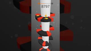 افضل لاعب في لعبة Helix Jump عبور المراحل من 40 الى 45 دون خسارة screenshot 2