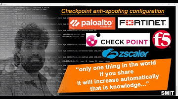 checkpoint anti spoofing configuration