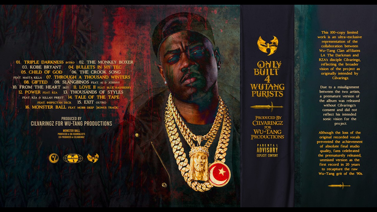 洋楽 ONLY BUILT 4 WU TANG PURISTS CD LA The Darkman & Cilvaringz - Only Built 4 Wu-Tang Purists - YouTube