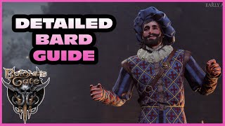 BG3 Detailed Bard Class Guide for Early Access- Prepping for Patch 8 [ Baldurs Gate 3 ]