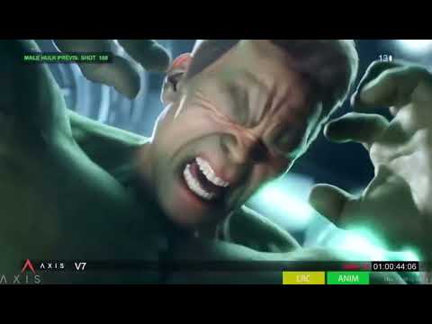 Incredible Hulk Coaster Queue Video CGI Test Segment.