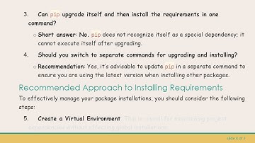 Does pip install -U pip -r requirements.txt Upgrade pip Before Installing Requirements?