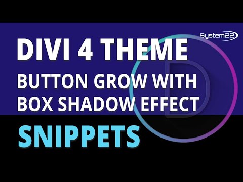 Divi Theme Button Grow With Box Shadow Effect 👍