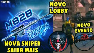 NOVA SNIPER CONFIRMADA, NOVO LOBBY, E NOVO EVENTO DEATH FREE FIRE