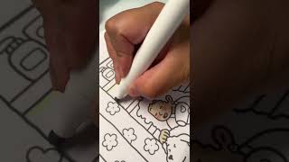 Tile pattern with alcohol markers 