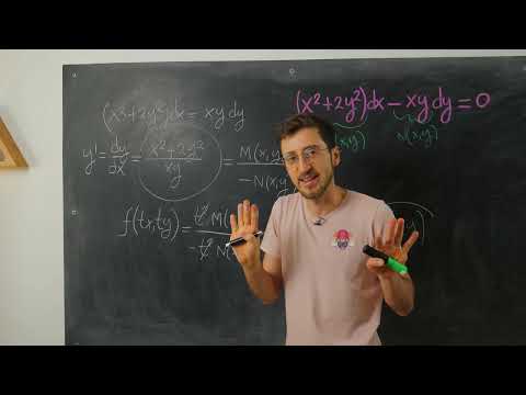 Ejercicio de EDO Homogénea [video crudo sin editar]