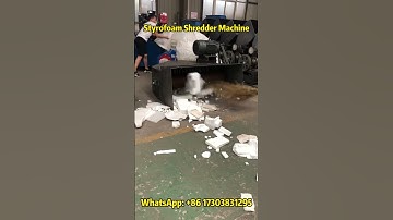 Industrial Styrofoam Shredder | Easy Solution for Foam Waste Recycling
