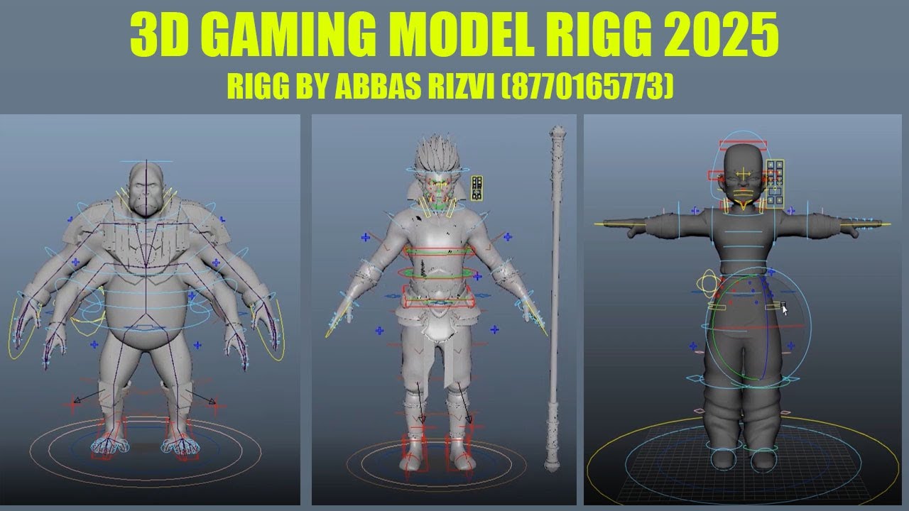 3D GAMING MODEL RIGG DEMO2025 - YouTube
