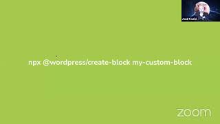 February 2022 Meetup: Your first Gutenberg custom block with React (Andreas Teufel)