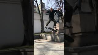 Kickflip off a ledge