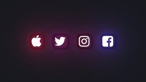 How to Make CSS Animated Glowing Social Icons | HTML CSS