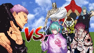 Hakari Kinji Vs Four Curses +Hajime Kashimo +Ryomen Sukuna