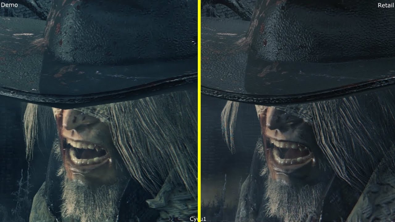 Bloodborne Game Demo vs Retail PS4 Pro Graphics Comparison - YouTube