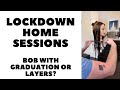 how to cut a LONG BOB haircut - GRADUATION vs LAYERING - Lockdown Home Sessions