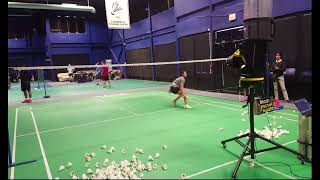 4 CORNER BADMINTON DRILL - PATTERN AND THEN RANDOM