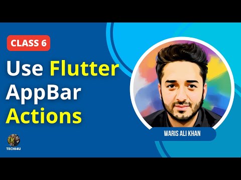 Flutter tutorial for beginners - How to use AppBar actions in flutter
