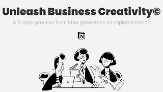 Unleash Business Creativity Notion Template: from Idea Generation to Lean Testing