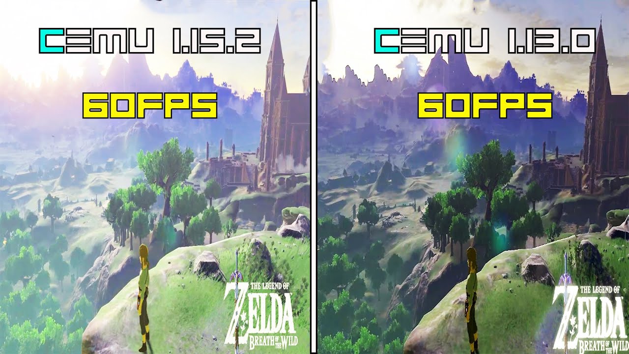 [Cemu 1.15.2 Vs Cemu1.13.0] The Legend of Zelda: Breath of the Wild (60FPS) (Full Comparison)