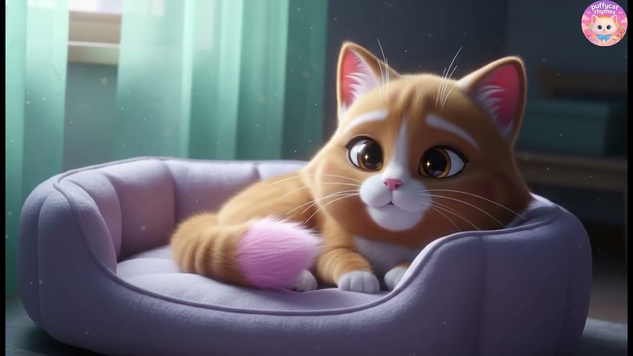 🐢🐰 Puffy Cat: The Tortoise and the Hare Race! – Patience, Slow & Fast Learning Songs for Kids!