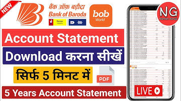 Bank of Baroda Statement Kaise Nikale -bob Statement pdf Download-bob net banking statement Download