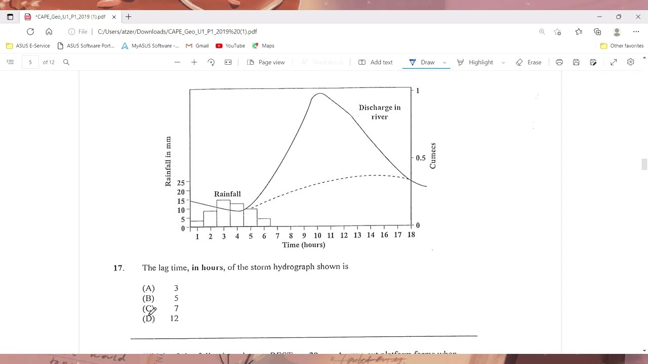Cape Geography Unit 1 Paper 1 Solution 2019