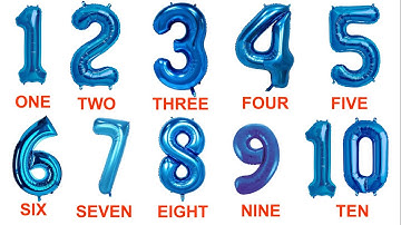 Bé tập đếm số từ 1 đến 10 bằng tiếng anh và tiếng việt, tap dem so tu 1 den 10 tieng anh - Thanh nấm