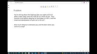 Detailed Linear Motion Example 5 Information