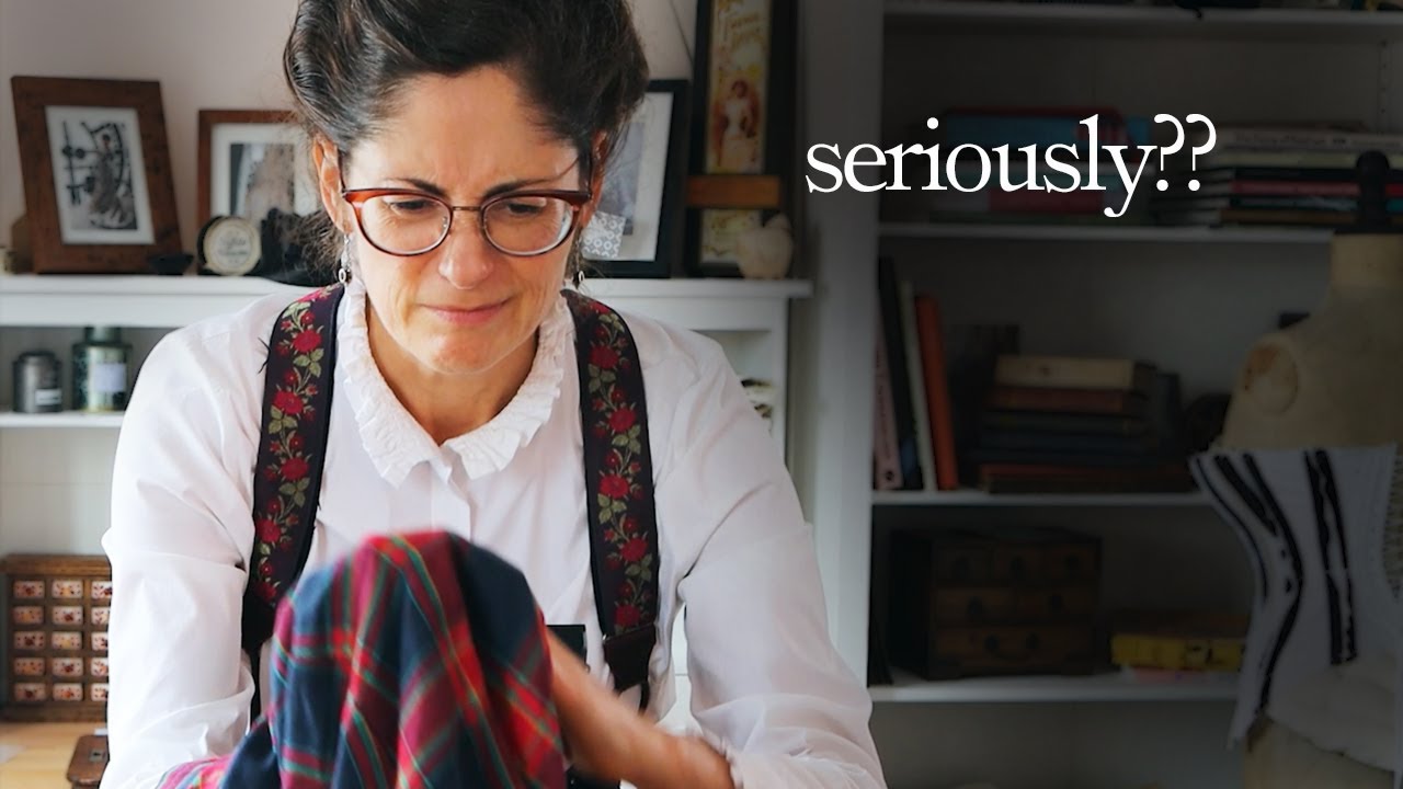 Как штопать, но в викторианском стиле || Как зашить дырку в одежде