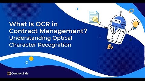 What Is OCR in Contract Management