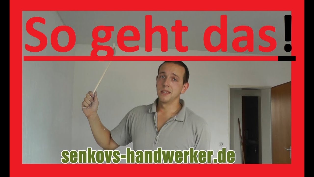 Wände weià streichen vom profi tutorial youtube
