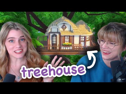 we tried building a base game treehouse in The Sims 4