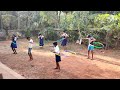 Hula hoop presentation by kids
