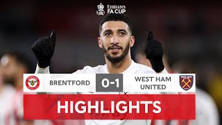 Benrahma Stunner Haunts His Former Side | Brentford 0-1 West Ham United | Emirates FA Cup 2022-23