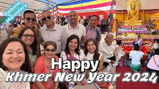 Khmer Thai Lao New Year at Paduma Monastery Wat Fontana Part1 28April2024