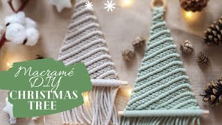 DIY Macrame Christmas Tree, Scandinavian minimalist macramé Christmas Tree Tutorial