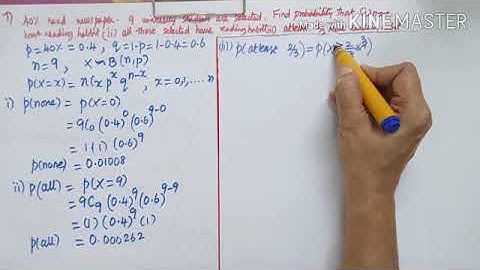 Class12| Ex7.1- 6 to 12 |BM54 |Bus.Maths| Binomial distribution - problems