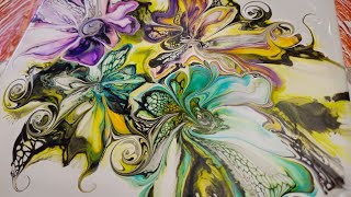 Springtime Bouquet Blooms!! LIVE! Acrylic Pouring!!