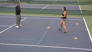 Tennis Specific Court Agility Drills - The V Drill