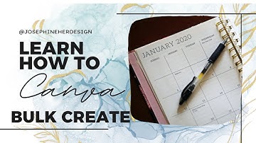 Canva Tips and Tricks | Using Bulk Create Feature of Canva | 2023 Planner