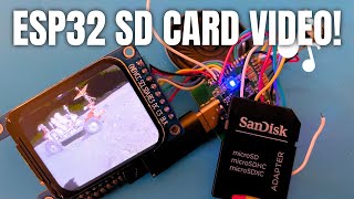Streaming Video From an SD Card on the ESP32.