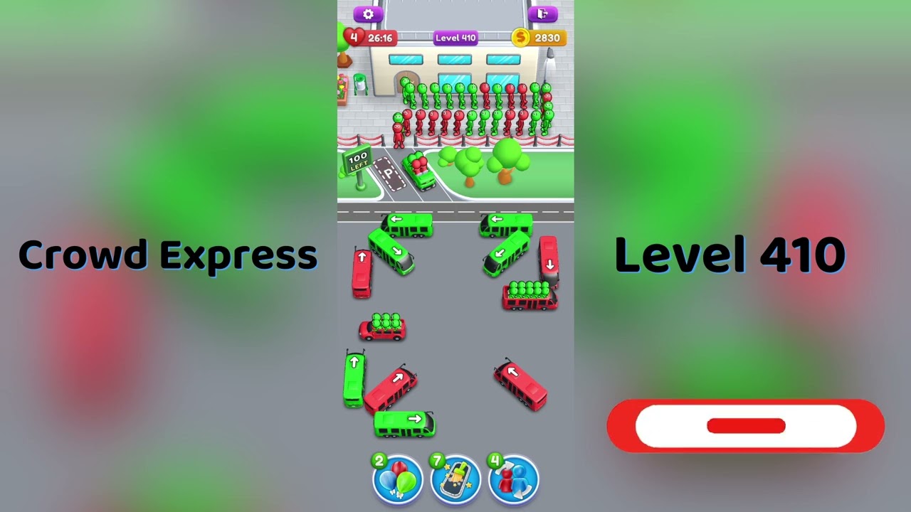 遼です。 「おまとめ１０点」」 Crowd Express Level 410 Walkthrough 🚦 | Step-by-Step Solution
