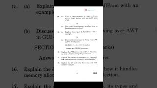 Java | New Syllabus 2025 April/May || Thiruvalluvar University || #questionpaper2025