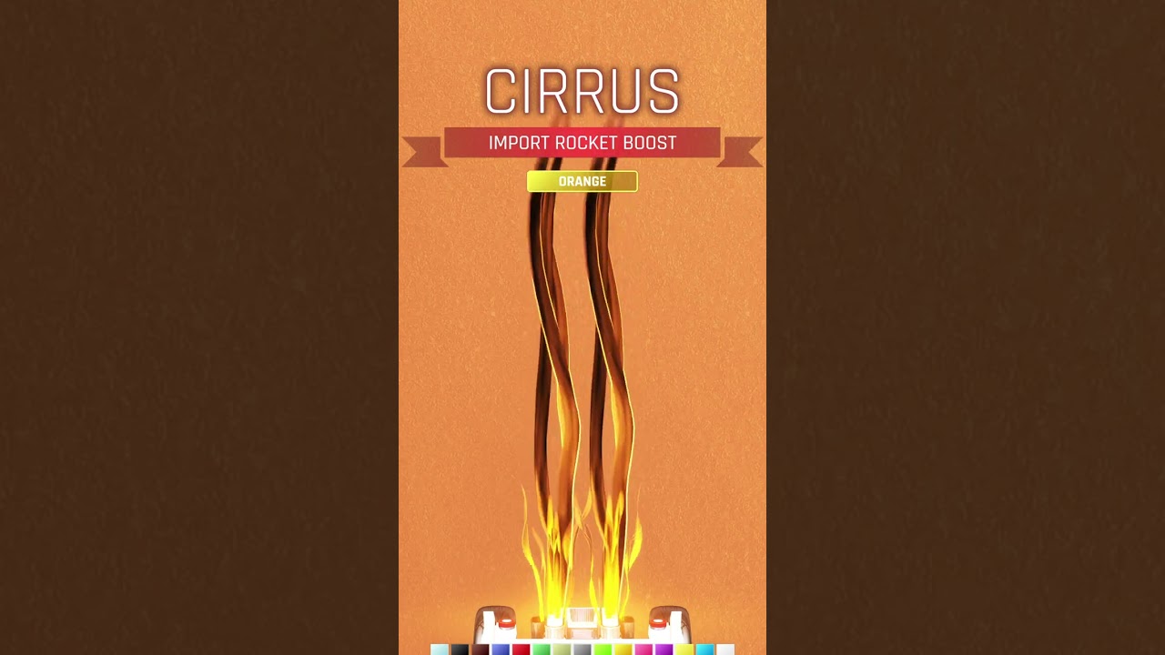 All Painted Rocket Boost 'CIRRUS' Rocket League