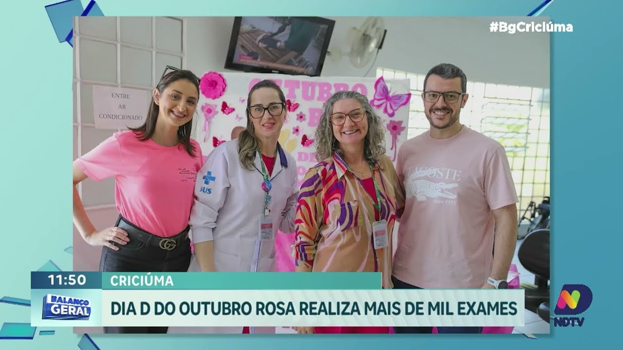 Outubro Rosa: Criciúma apresenta balanço do Dia D nas UBSs