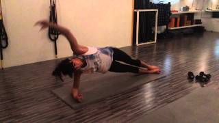 Forearm plank variation