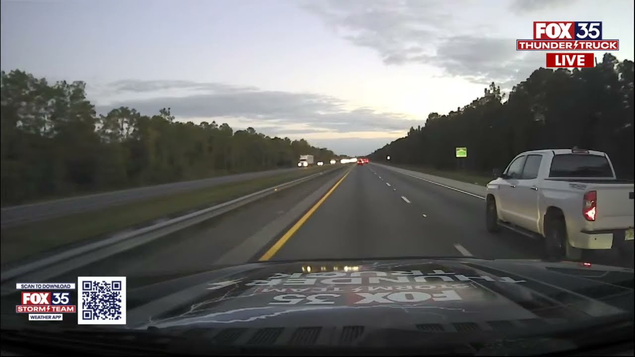WATCH: FOX 35 Storm Team Thunder Truck surveys holiday traffic